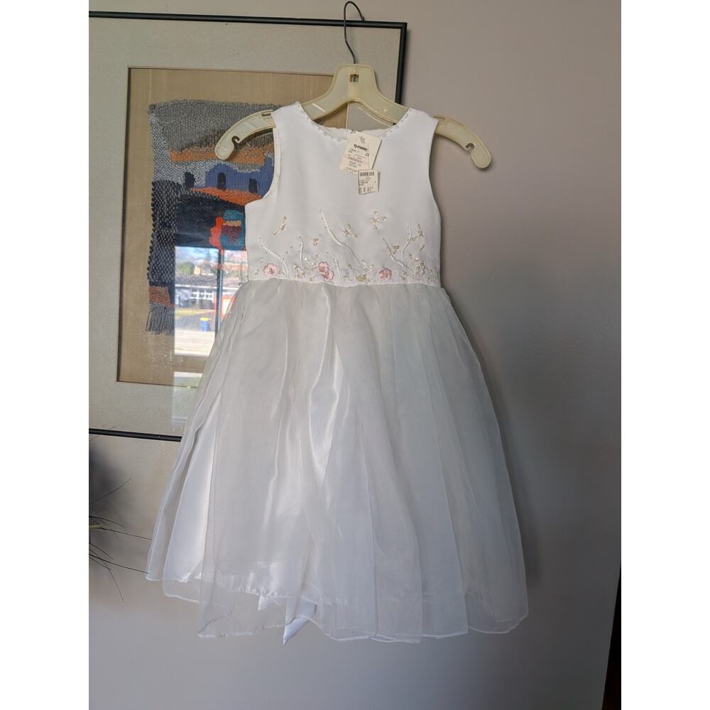 Sugar Plum Girls Size 6X Beads Embroidery Communion Formal Party Dress